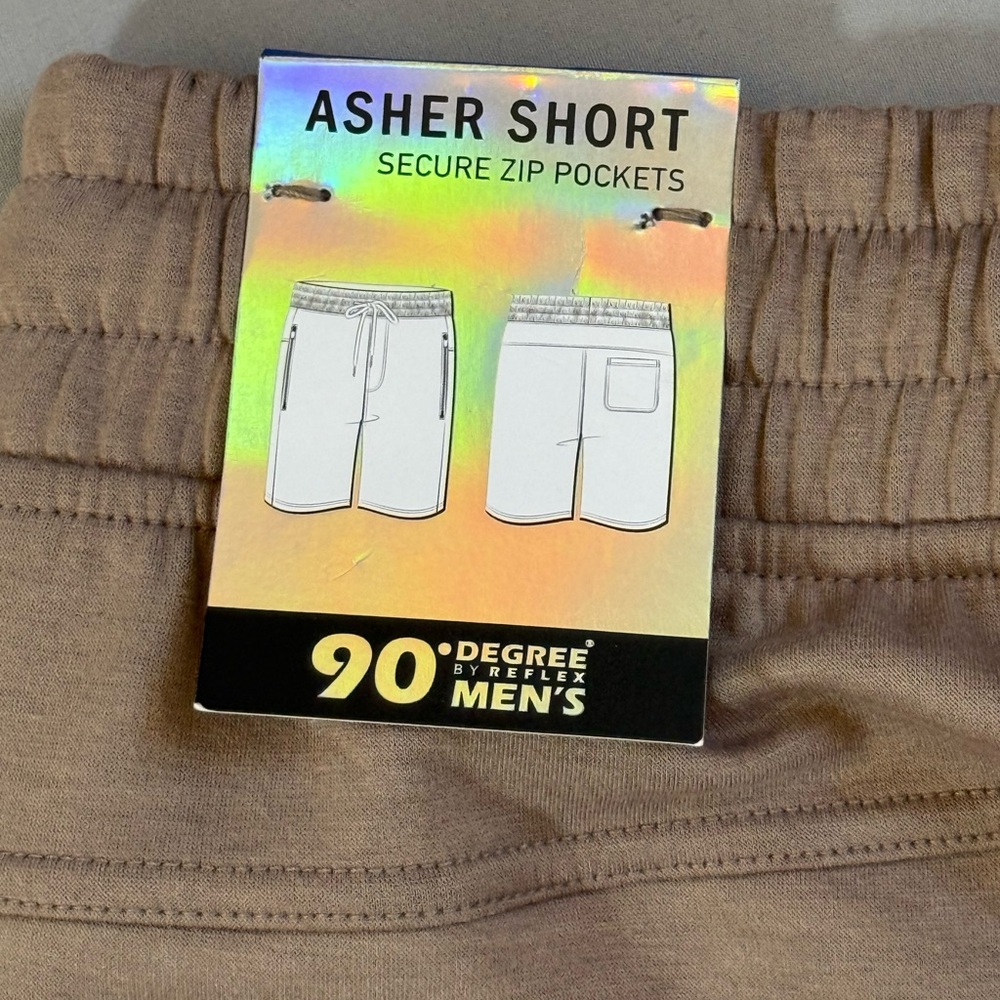 NWT Men’s Asher Short 90° light Brown Size XL - Picture 6 of 6
